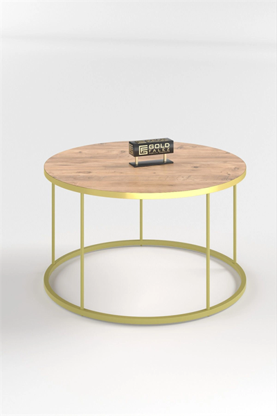 ORTA SEHPA VE ZİGON SEHPA TERRA SET GOLD CEVİZ