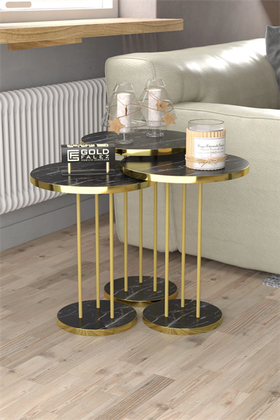 ORTA SEHPA VE ZİGON SEHPA TERRA SET GOLD BENDİR