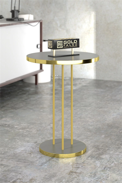 ORTA SEHPA VE ZİGON SEHPA TERRA SET GOLD ANTRASİT CEVİZ