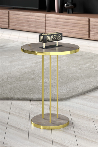 ORTA SEHPA VE ZİGON SEHPA TERRA SET GOLD GORDİON