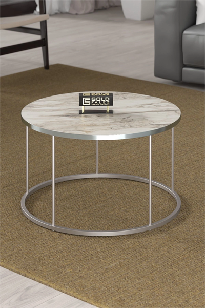 ORTA SEHPA VE ZİGON SEHPA TERRA SET GÜMÜŞ EFES