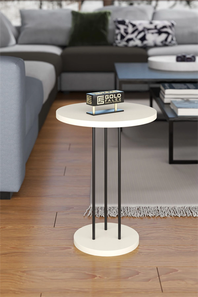 ORTA SEHPA VE ZİGON SEHPA TERRA SET KREM