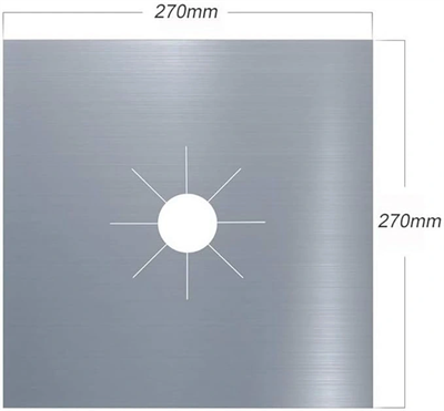 Ocak Koruyucu Alüminyum Ped Seti 5 Adet