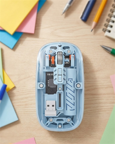 Ofis ve Günlük Kullanım İçin Mavi Bluetooth Kablosuz Mouse