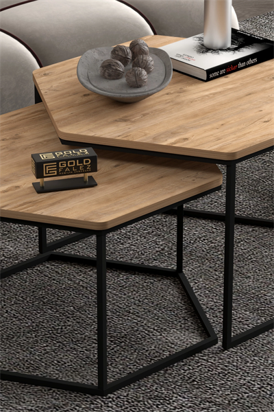 Orta Sehpa Altıgen İkili Lüx Atlantik Çam