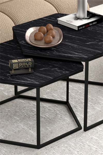 Orta Sehpa Altıgen İkili Lüx Bendir