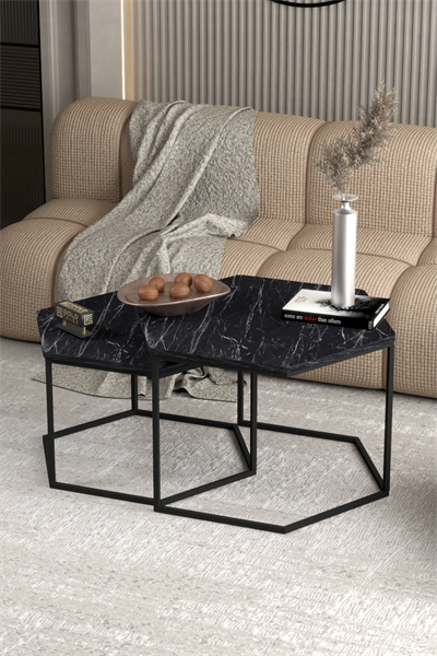 Orta Sehpa Altıgen İkili Lüx Bendir