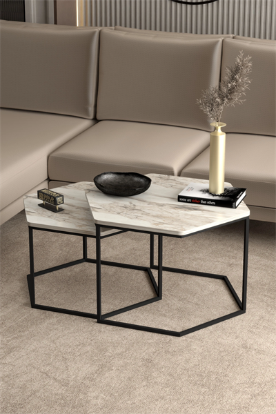 Orta Sehpa Altıgen İkili Lüx Efes