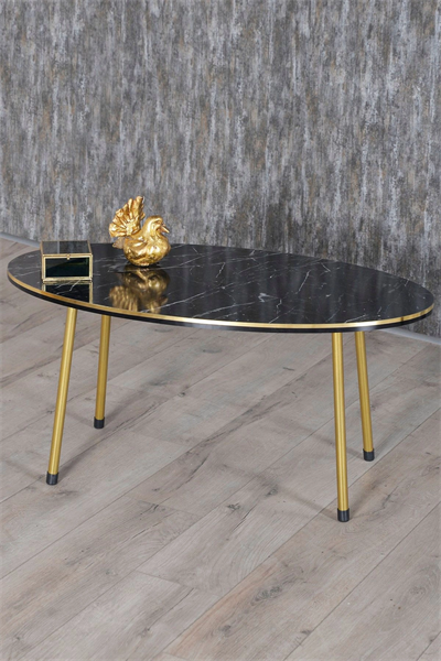 Orta Sehpa Bendir Kr Metal Ayak Çift Gold