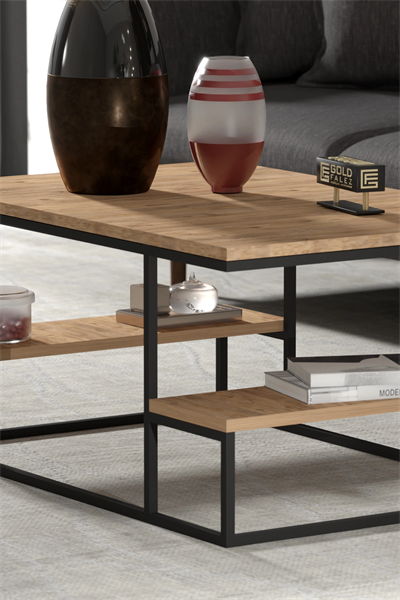 Orta Sehpa Delux Raflı Atlantik Çam