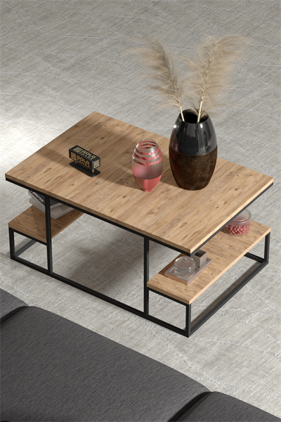 Orta Sehpa Delux Raflı Atlantik Çam