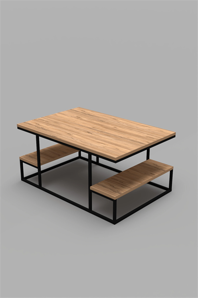 Orta Sehpa Delux Raflı Atlantik Çam