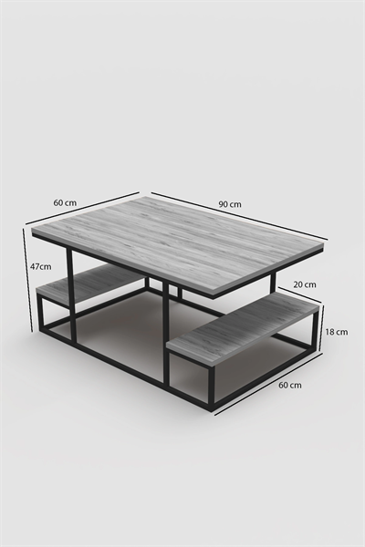 Orta Sehpa Delux Raflı Efes