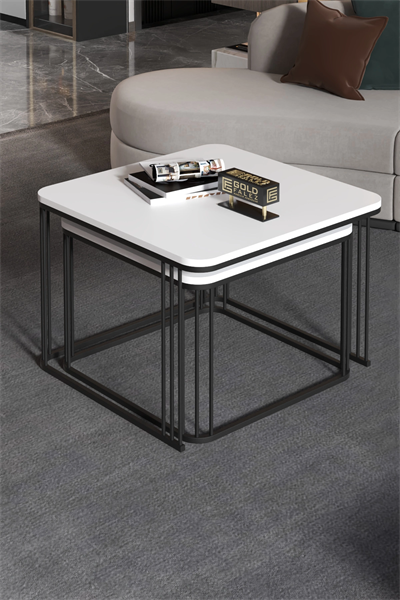 Orta Sehpa İkili Alize Beyaz