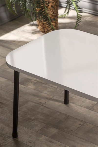 Orta Sehpa Kr Metal Ayak Beyaz