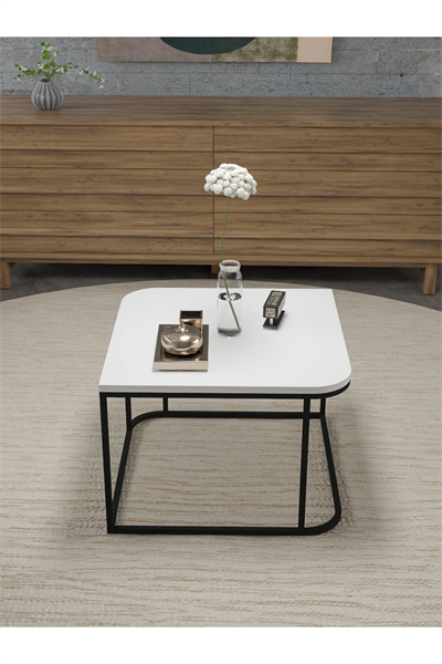 Orta Sehpa Tekli Damla Beyaz