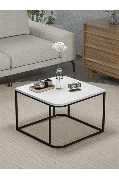 Orta Sehpa Tekli Damla Beyaz