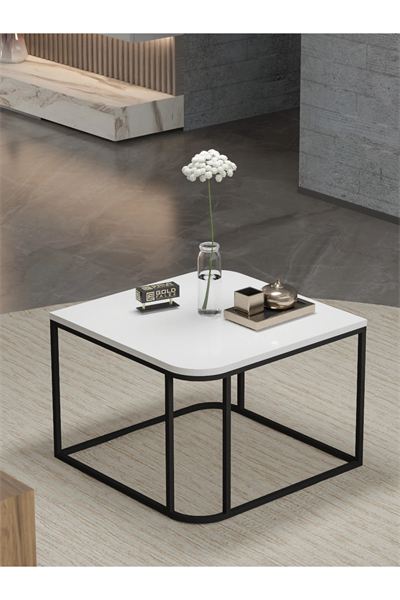 Orta Sehpa Tekli Damla Beyaz