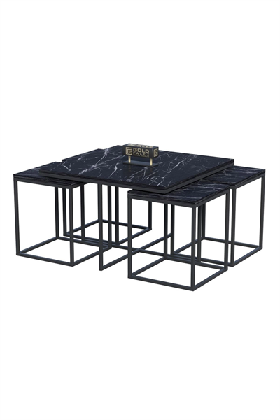 Orta Sehpa Ve Zigon Sehpa 5li Lüx Set Bendir