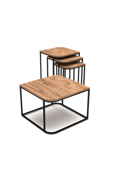 Orta Sehpa Ve Zigon Sehpa Damla Atlantik Çam