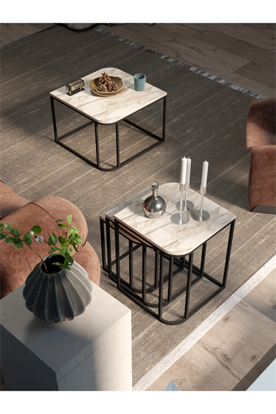 Orta Sehpa Ve Zigon Sehpa Damla Efes