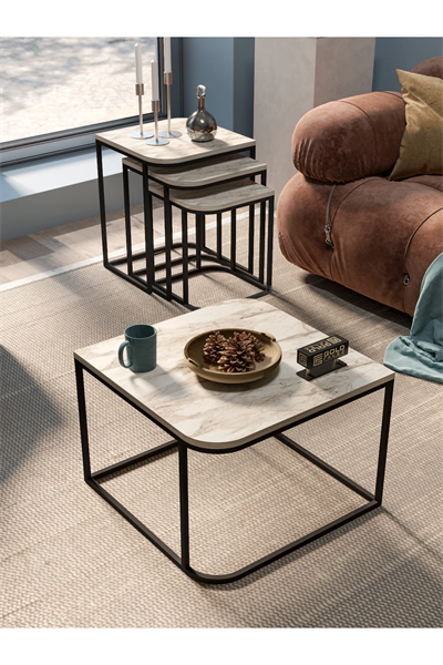 Orta Sehpa Ve Zigon Sehpa Damla Efes