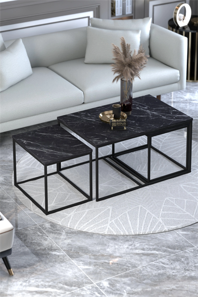 Orta Sehpa Ve Zigon Yan Sehpa Flora Set Bendir