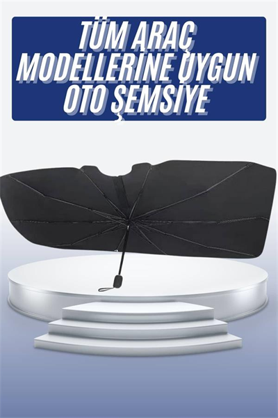 Oto Ön Cam Güneşliği Otomatik Katlanabilir Gölgelik Oto Cam Şemsiye