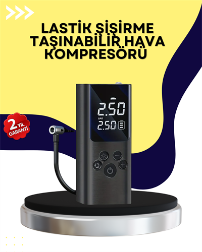 Otomatik Kapanmalı Dijital Lastik Şişirme Pompası