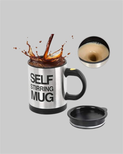 Otomatik Karıştıran Akıllı Kupa – Paslanmaz Çelik, Isı Korumalı