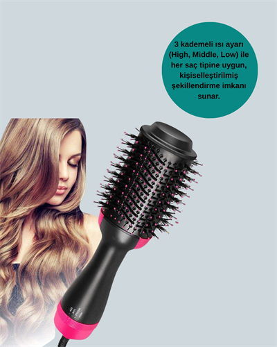 Oval Tasarımlı Profesyonel Fönlü Saç Şekillendirici