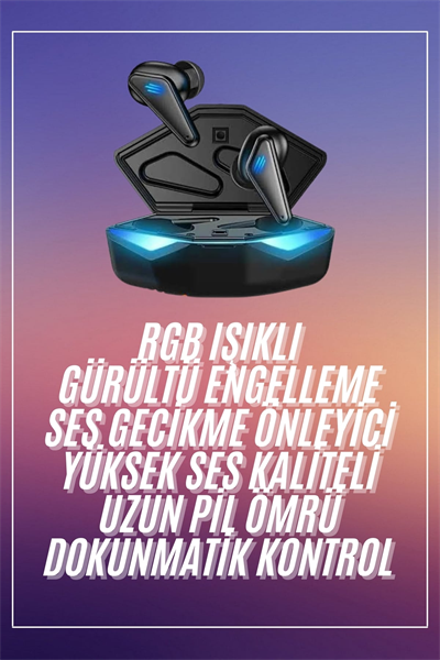 Oyuncu Kulaklığı Mikrofonlu Kablosuz Gaming Kulaklık Powerban Yüksek Ses Kaliteli