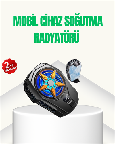 Oyunlar İçin Güçlü Telefon Soğutucu Fan Dijital Ekranlı