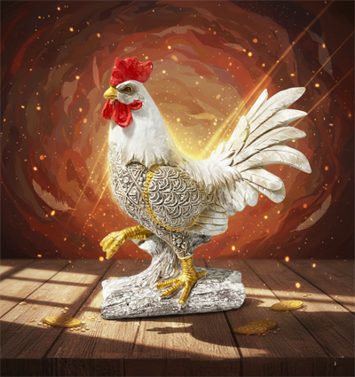 Özel Tasarım Polyester Horoz Figürü