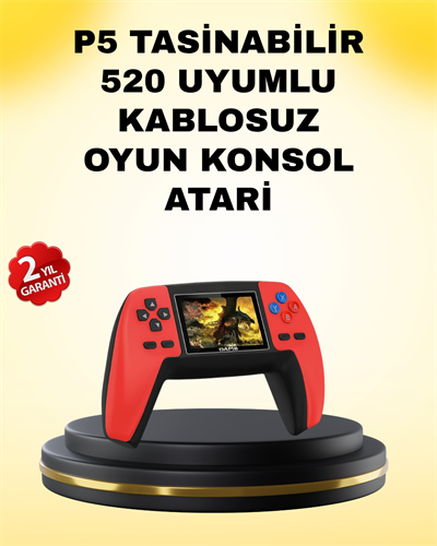 P5 Retro GamePad 520 Oyunlu TV ve Elde Oynanabilir Konsol