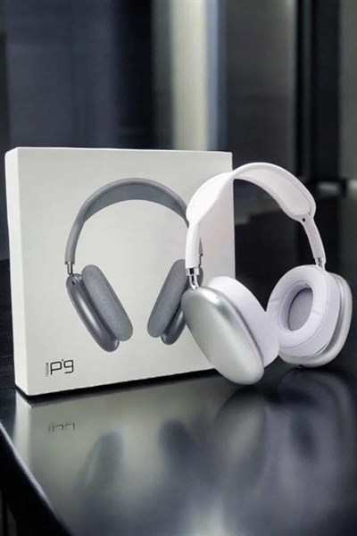 P9 Air Max Kablosuz 5.0 Mikrofonlu Bluetooth Kulaklık Beyaz Yüksek Ses Kaliteli
