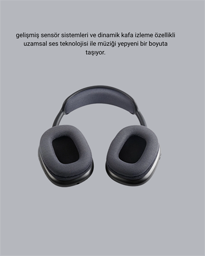 P9 Pro Plus Bluetooth Kulak Üstü Kulaklık – H1 Çipli, Aktif Gürültü Engelleme, Uzamsal Ses Desteği