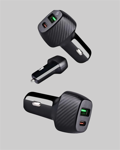 PD Destekli 38W Araç Şarj Başlığı Type-C + USB Çift Çıkış Hızlı Şarj