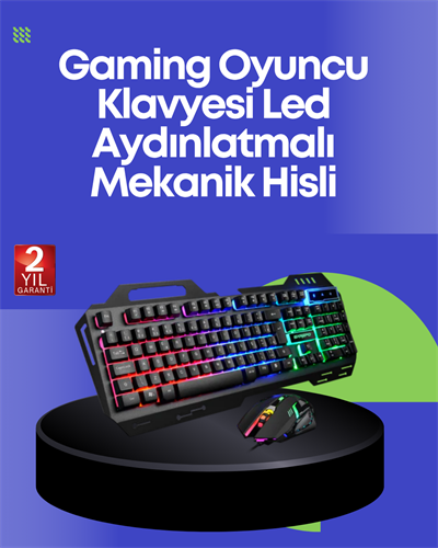 PG8018 LED Aydınlatmalı Mekanik Klavye Mouse – Oyunlarda Üstün Performans