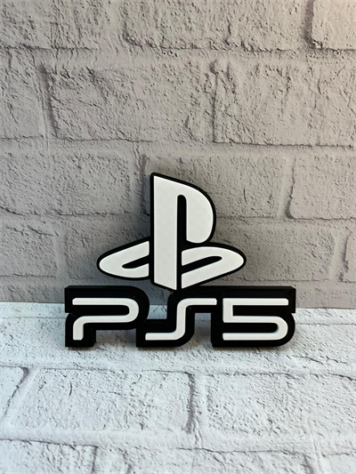 PS5 Logo Dekoratif Duvar Süsü Oyun Odası ve Salon Uyumu