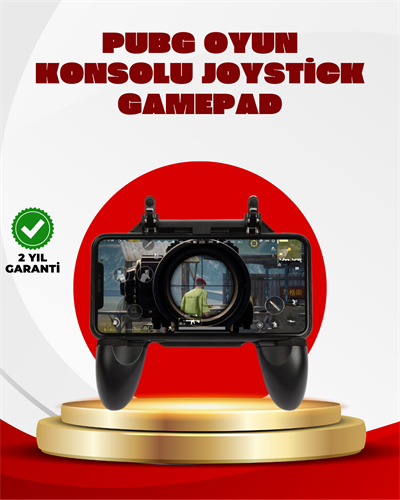 PUBG Mobile Uyumlu Joystick ve Parmak Tetikli Oyun Gamepadi