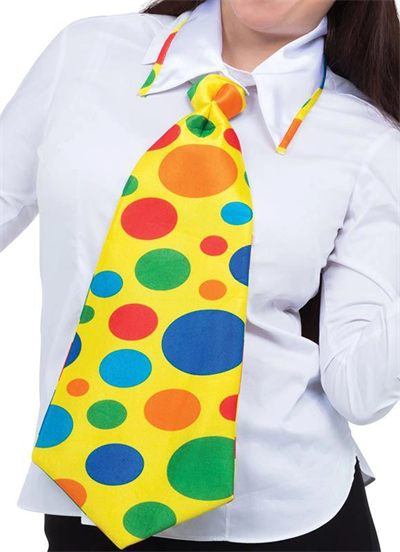 Palyaço Kravatı Lastikli Geniş Kesim