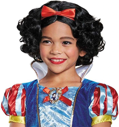 Pamuk Prenses Peruğu Kırmızı Fiyonklu