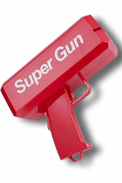 Para Dolar Saçma Para Atma Tabancası Otomatik Kırmızı Oyuncak