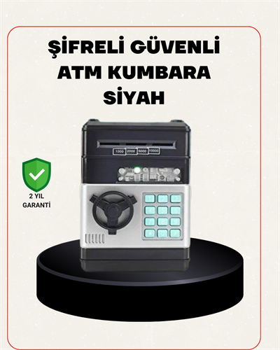 Para Kasası Görünümlü Elektronik Şifreli Kumbara
