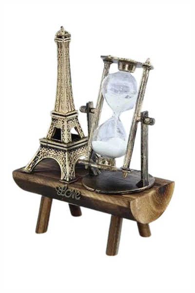 Paris Eyfel Kulesi Hediyelik Eyfel Retro Kum Saati Dekoratif Eşya