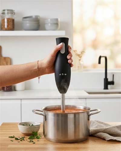 Paslanmaz Çelik Blender Ayağına Sahip Ergonomik El Blenderı