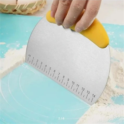 Paslanmaz Çelik Hamur Kesme ve Şekillendirme Spatulası