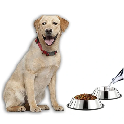 Paslanmaz Çelik Metal Mama Kabı 34 cm.