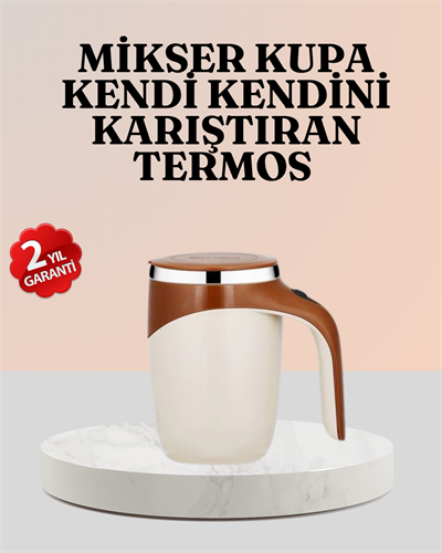 Paslanmaz Çelik Şarjlı Karıştırma Kupa – Otomatik Manyetik Blender Fincan